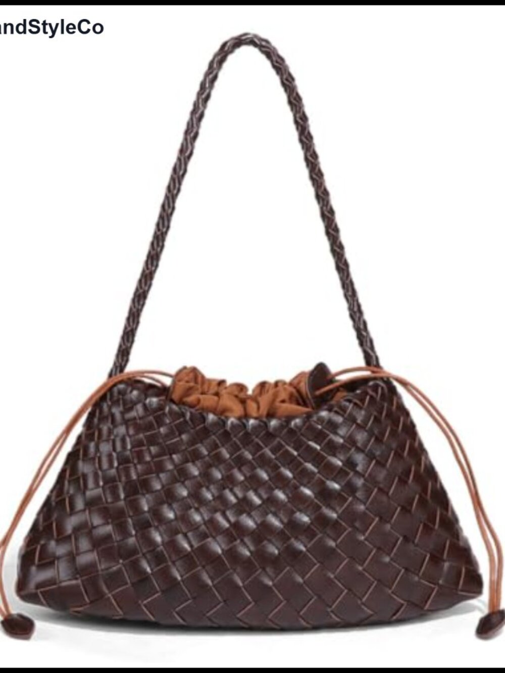 Suede Woven Hobo Bag, Slouchy Shoulder Tote, Women's Purses